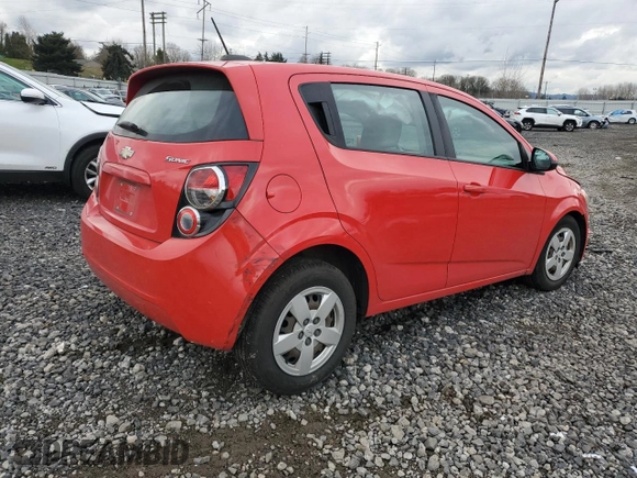 2015 Chevrolet Sonic LS with VIN 1G1JA6SG2F4182793, listed as a Copart auction lot 43841065 with 63,195 mi miles and Salvage title. Bid and sale history available at DreamBid. Image 3.