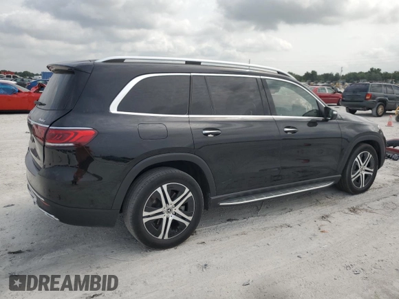 2022 Mercedes-Benz GLS 450 with VIN 4JGFF5KE4NA748410, listed as a Copart auction lot 54735164 with 11,909 mi miles and Salvage Title. Bid and sale history available at DreamBid. Image 3.