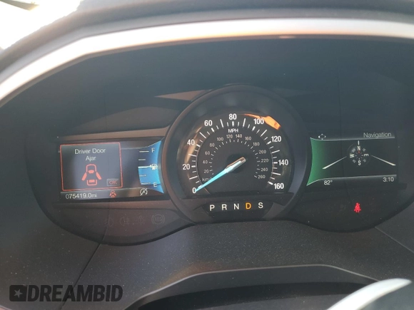 2020 Ford Edge SEL with VIN 2FMPK4J96LBB44339, listed as a Copart auction lot 82676544 with 75,419 mi miles and Salvage Title. Bid and sale history available at carsss.com. Image 9.