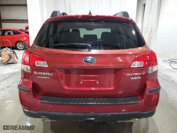 2012 Subaru Outback 3.6R Limited with VIN 4S4BRDJC2C2209680, listed as a Copart auction lot 53532655 with 205,507 mi miles and Salvage Title. Bid and sale history available at carsss.com. Image 6.