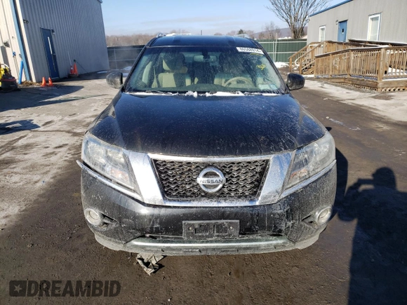 2015 Nissan Pathfinder SV with VIN 5N1AR2MM8FC714187, listed as a Copart auction lot 86588914 with 118,715 mi miles and Salvage Title. Bid and sale history available at carsss.com. Image 5.