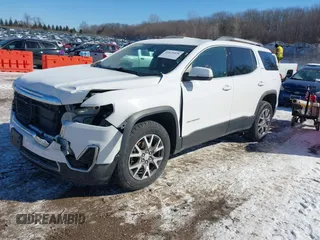 2020 GMC Acadia SLT with VIN 1GKKNULS1LZ147754, listed as a IAAI auction lot 41629826 with 85,528 mi miles and . Bid and sale history available at DreamBid. Image 2.