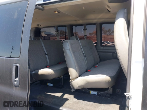 2013 Chevrolet Express Passenger 1LT with VIN 1GAZGYFG0D1193863, listed as a IAAI auction lot 42157138 with 125,958 mi miles and . Bid and sale history available at DreamBid. Image 8.