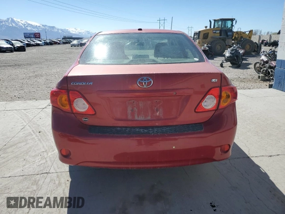 2009 Toyota Corolla with VIN JTDBL40E999030769, listed as a Copart auction lot 50138055 with 177,352 mi miles and Salvage Title. Bid and sale history available at carsss.com. Image 6.