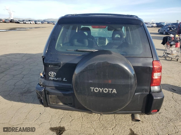 2005 Toyota RAV4 with VIN JTEGD20V550055475, listed as a Copart auction lot 45738985 with 195,289 mi miles and Salvage Title. Bid and sale history available at carsss.com. Image 6.