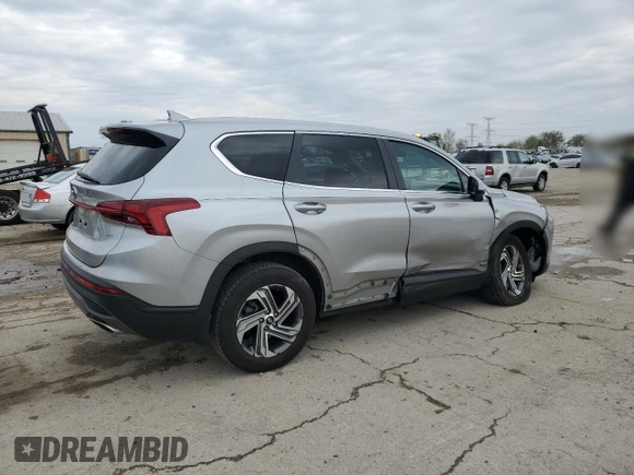 2021 Hyundai Santa Fe SE with VIN 5NMS1DAJ1MH357634, listed as a Copart auction lot 53699525 with 51,833 mi miles and Salvage title. Bid and sale history available at DreamBid. Image 3.