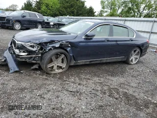 2016 BMW 7 Series 750i xDrive z VIN WBA7F2C55GG416706, wystawiony jako Copart lot #55627145 z przebiegiem Nie podano mil oraz Szkoda całkowita • Salvage title. Historia ofert i sprzedaży dostępna na DreamBid. Obrazek 1.
