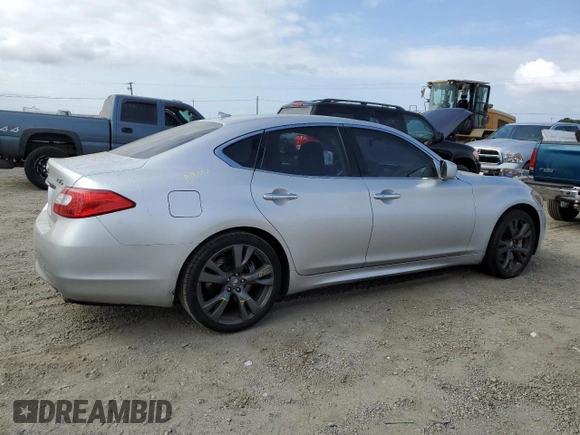 2011 Infiniti M37 with VIN JN1BY1AP7BM321003, listed as a Copart auction lot 71838584 with 138,823 mi miles and Salvage Title. Bid and sale history available at carsss.com. Image 3.