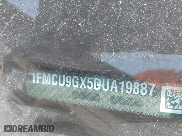 2013 Ford Escape SE z VIN 1FMCU9GX5DUA19887, wystawiony jako IAAI lot #42580986 z przebiegiem 169 407 mil mil oraz . Historia ofert i sprzedaży dostępna na DreamBid. Obrazek 9.