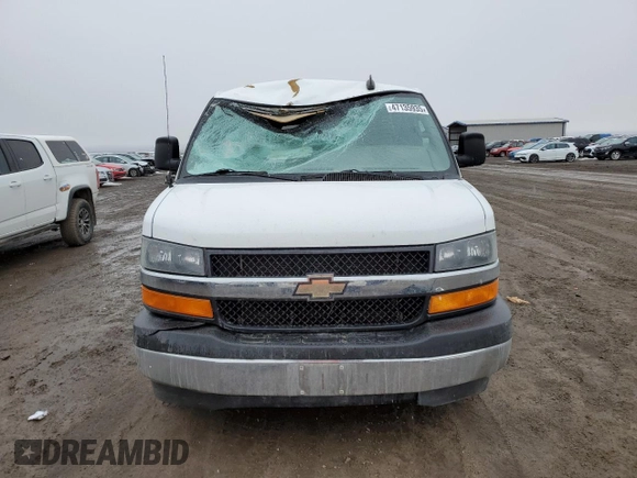 2017 Chevrolet Express Passenger LT z VIN 1GAZGPFF7H1225215, wystawiony jako Copart lot #47135935 z przebiegiem 161 084 mil mil oraz Szkoda całkowita • Salvage title. Historia ofert i sprzedaży dostępna na DreamBid. Obrazek 5.