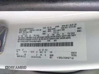 2017 Ford Escape S with VIN 1FMCU0F7XHUB21429, listed as a IAAI auction lot 41561533 with 65,134 mi miles. Bid and sale history available at carsss.com. Image 9.