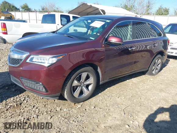 2016 Acura MDX with VIN 5FRYD4H25GB043943, listed as a IAAI auction lot 41731449 with 149,648 mi miles. Bid and sale history available at carsss.com. Image 20.