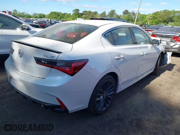 2022 Acura ILX Premium with VIN 19UDE2F82NA001049, listed as a IAAI auction lot 42278019 with 30,804 mi miles and . Bid and sale history available at DreamBid. Image 4.