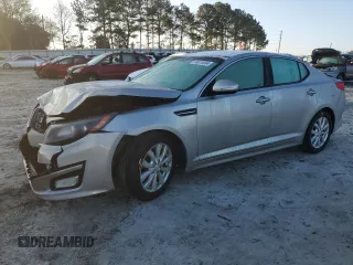 2015 Kia Optima EX with VIN 5XXGN4A76FG356995, listed as a Copart auction lot 86076004 with 138,732 mi miles and Salvage Title. Bid and sale history available at carsss.com. Image 1.