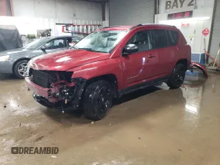 2016 Jeep Compass Sport with VIN 1C4NJDBB6GD686282, listed as a Copart auction lot 48011795 with 128,085 mi miles and Salvage Title. Bid and sale history available at carsss.com. Image 1.