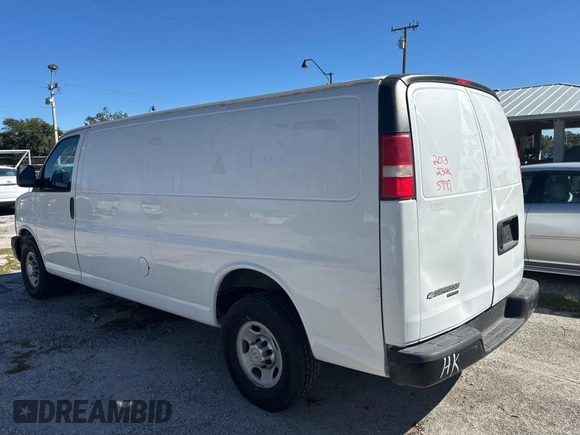 2013 Chevrolet Express Cargo with VIN 1GCZGUCG6D1167644, listed as a Copart auction lot 82365784 with 230,437 mi miles and Clean Title. Bid and sale history available at DreamBid. Image 3.