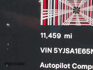 2022 Tesla Model S Plaid with VIN 5YJSA1E65NF484149, listed as a IAAI auction lot 40937538 with 11,459 mi miles and . Bid and sale history available at DreamBid. Image 14.