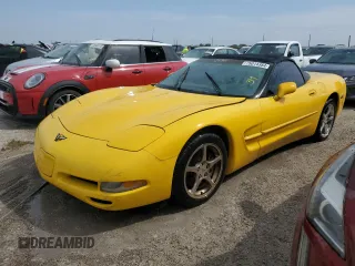2002 Chevrolet Corvette with VIN 1G1YY32G325108585, listed as a Copart auction lot 75014384 with 76,856 mi miles and Non Repairable. Bid and sale history available at carsss.com. Image 1.