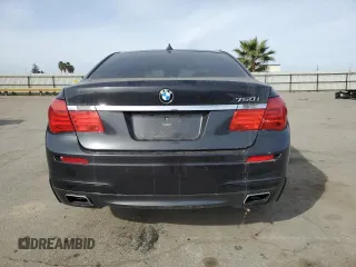 2012 BMW 7 Series 750i with VIN WBAKA8C58CDS99694, listed as a Copart auction lot 46828435 with 131,458 mi miles and Salvage title. Bid and sale history available at DreamBid. Image 6.
