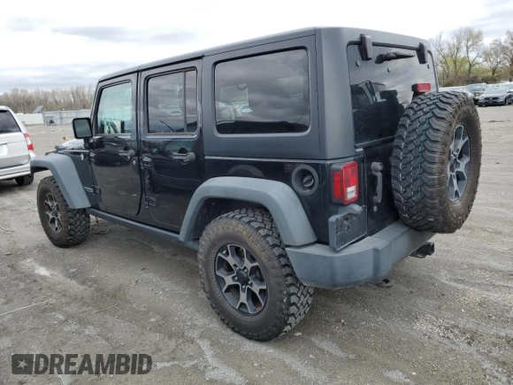2016 Jeep Wrangler Unlimited Rubicon Hard Rock with VIN 1C4BJWFG9GL155037, listed as a Copart auction lot 48230444 with 138,543 mi miles and Salvage Title. Bid and sale history available at carsss.com. Image 2.