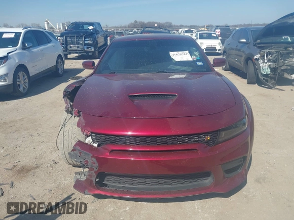 2022 Dodge Charger Scat Pack with VIN 2C3CDXGJ6NH216788, listed as a IAAI auction lot 41670744 with 48,680 mi miles and . Bid and sale history available at carsss.com. Image 12.