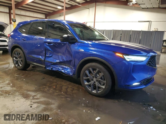 2024 Acura MDX w/A-Spec Package with VIN 5J8YE1H03RL009917, listed as a Copart auction lot 84482204 with 6,002 mi miles and Salvage Title. Bid and sale history available at carsss.com. Image 4.