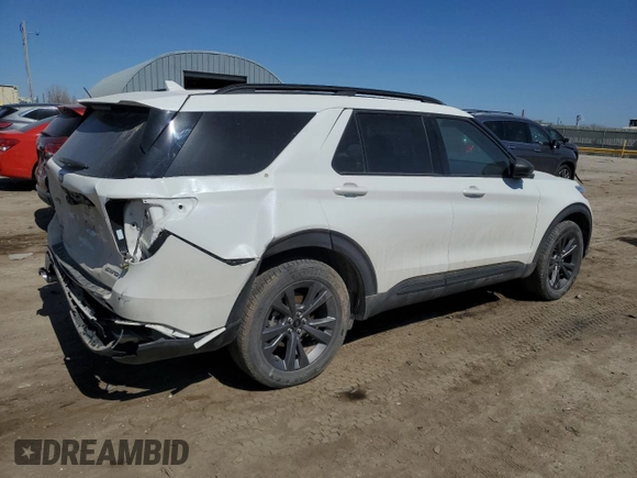 2021 Ford Explorer XLT with VIN 1FMSK8DH5MGA69048, listed as a Copart auction lot 47108515 with 41,417 mi miles and Salvage Title. Bid and sale history available at DreamBid. Image 3.