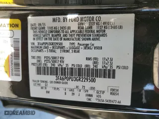 2016 Ford Fusion Energi SE Luxury with VIN 3FA6P0PU3GR229500, listed as a Copart auction lot 67306962 with 125,758 mi miles. Bid and sale history available at carsss.com. Image 13.