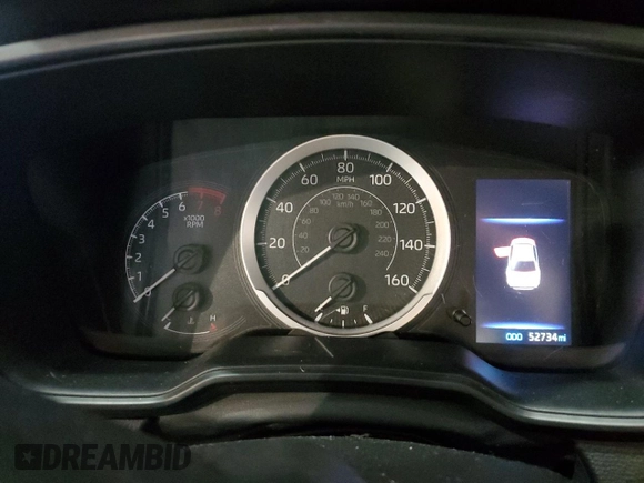 2022 Toyota Corolla LE with VIN JTDEPMAE5N3006949, listed as a Copart auction lot 84046404 with 52,734 mi miles and Salvage Title. Bid and sale history available at DreamBid. Image 9.