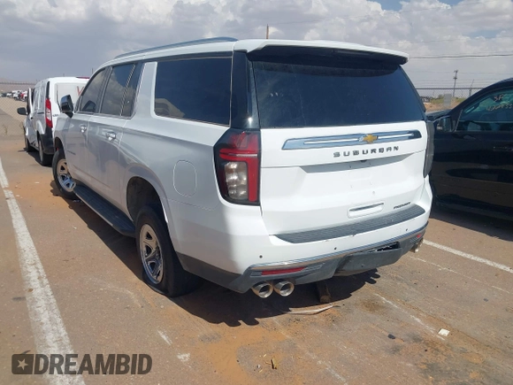 2023 Chevrolet Suburban Premier with VIN 1GNSKFKDXPR264328, listed as a IAAI auction lot 42349298 with Not provided miles and . Bid and sale history available at DreamBid. Image 3.