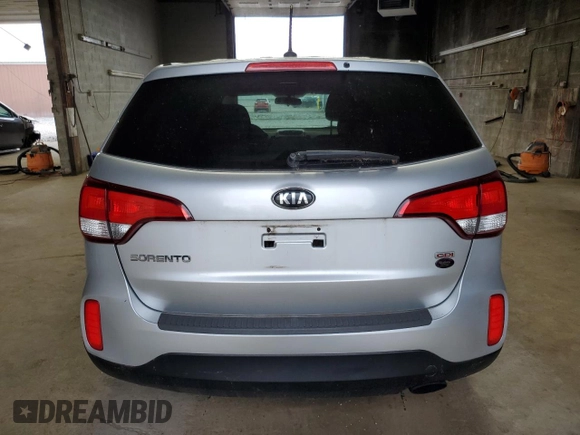 2015 Kia Sorento LX with VIN 5XYKTCA6XFG604470, listed as a Copart auction lot 64114015 with 130,704 mi miles and Clean title. Bid and sale history available at DreamBid. Image 6.
