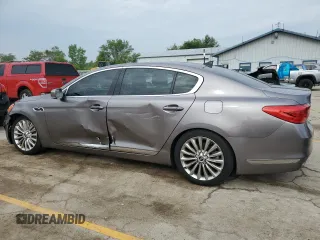 2015 Kia K900 Luxury with VIN KNALW4D48F6019883, listed as a Copart auction lot 58832735 with 59,086 mi miles and Salvage title. Bid and sale history available at DreamBid. Image 2.