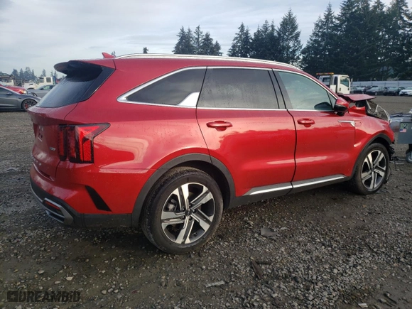 2022 Kia Sorento Hybrid EX with VIN KNDRHDLGXN5120205, listed as a Copart auction lot 82187704 with 0 mi miles and Salvage Title. Bid and sale history available at carsss.com. Image 3.