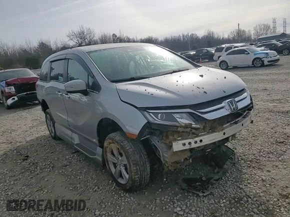 2019 Honda Odyssey EX-L with VIN 5FNRL6H77KB122457, listed as a Copart auction lot 42988715 with 62,444 mi miles and Salvage Title. Bid and sale history available at carsss.com. Image 12.