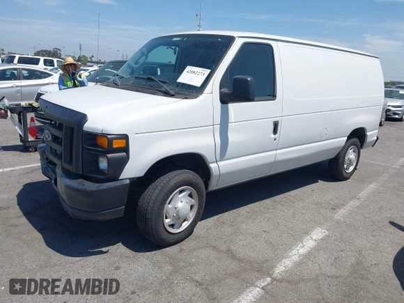 2009 Ford Econoline Cargo Commercial with VIN 1FTNE14W89DA80617, listed as a IAAI auction lot 42082273 with 70,347 mi miles and . Bid and sale history available at DreamBid. Image 2.