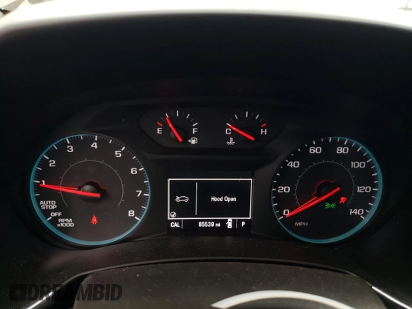 2018 Chevrolet Equinox LT with VIN 3GNAXJEV2JL100543, listed as a Copart auction lot 60306135 with 65,539 mi miles and Salvage title. Bid and sale history available at DreamBid. Image 9.