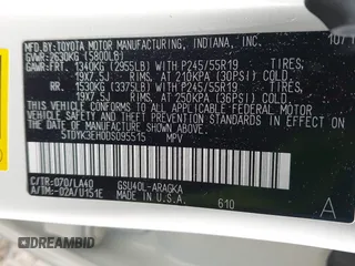 2013 Toyota Highlander Limited with VIN 5TDYK3EH0DS095515, listed as a IAAI auction lot 42251154 with 99,026 mi miles and . Bid and sale history available at DreamBid. Image 9.
