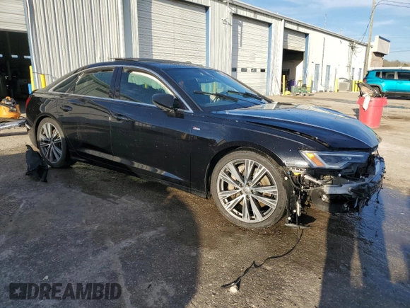 2019 Audi A6 Premium Plus with VIN WAUL2BF28KN068447, listed as a Copart auction lot 48252955 with 93,041 mi miles and Salvage Title. Bid and sale history available at carsss.com. Image 4.