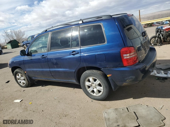 2003 Toyota Highlander with VIN JTEHF21AX30109263, listed as a Copart auction lot 44826195 with 214,959 mi miles and Salvage Title. Bid and sale history available at carsss.com. Image 2.