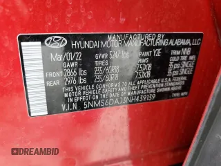 2022 Hyundai Santa Fe XRT with VIN 5NMS6DAJ3NH439139, listed as a Copart auction lot 52072454 with 28,342 mi miles and Salvage Title. Bid and sale history available at carsss.com. Image 13.
