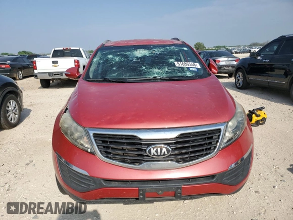 2013 Kia Sportage LX with VIN KNDPB3A27D7475202, listed as a Copart auction lot 51686555 with 110,467 mi miles and Clean title. Bid and sale history available at DreamBid. Image 5.