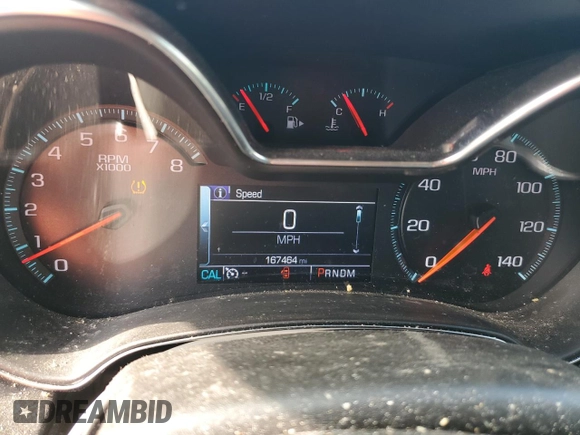 2018 Chevrolet Impala LT with VIN 2G1105S35J9119381, listed as a Copart auction lot 54909595 with 167,464 mi miles and Salvage Title. Bid and sale history available at DreamBid. Image 9.
