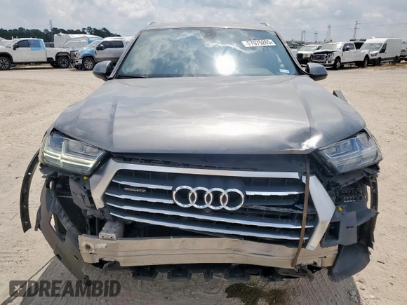 2018 Audi Q7 Premium Plus with VIN WA1LAAF72JD007959, listed as a Copart auction lot 57075265 with 83,380 mi miles and Salvage title. Bid and sale history available at DreamBid. Image 5.