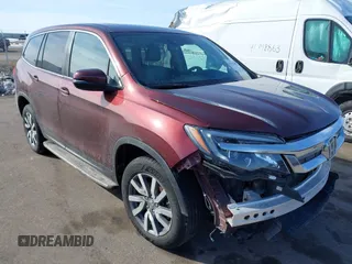 2020 Honda Pilot EX-L z VIN 5FNYF6H54LB049423, wystawiony jako IAAI lot #41755892 z przebiegiem 104 060 mil mil oraz . Historia ofert i sprzedaży dostępna na DreamBid. Obrazek 1.