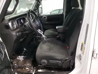 2020 Jeep Wrangler Unlimited Sahara with VIN 1C4HJXEN9LW165186, listed as a Copart auction lot 44359075 with 76,768 mi miles and Salvage Title. Bid and sale history available at carsss.com. Image 7.