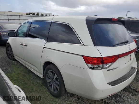 2016 Honda Odyssey Touring Elite with VIN 5FNRL5H93GB045542, listed as a Copart auction lot 46195125 with 157,897 mi miles and Salvage title. Bid and sale history available at DreamBid. Image 2.