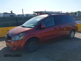 2005 Nissan Quest SE with VIN 5N1BV28U45N114862, listed as a IAAI auction lot 41763820 with 208,966 mi miles. Bid and sale history available at carsss.com. Image 2.