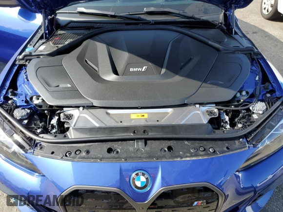 2024 BMW i4 M50 with VIN WBY33AW07RFS19600, listed as a Copart auction lot 53030904 with 1,985 mi miles and Salvage Title. Bid and sale history available at carsss.com. Image 11.