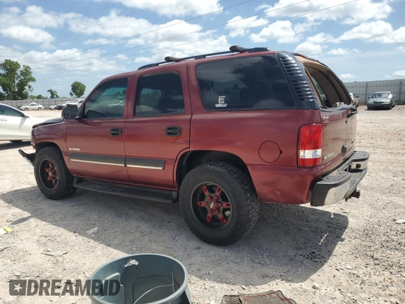 2003 Chevrolet Tahoe LS with VIN 1GNEC13Z53R309970, listed as a Copart auction lot 61866115 with Not provided miles and Salvage title. Bid and sale history available at DreamBid. Image 2.