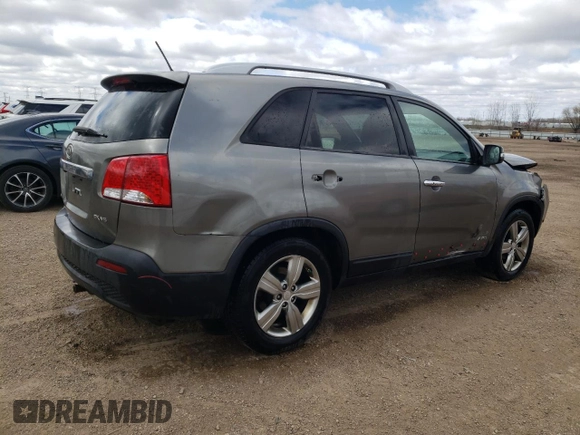 2013 Kia Sorento EX with VIN 5XYKUDA22DG370208, listed as a Copart auction lot 52539585 with 265,133 mi miles and Salvage title. Bid and sale history available at DreamBid. Image 3.